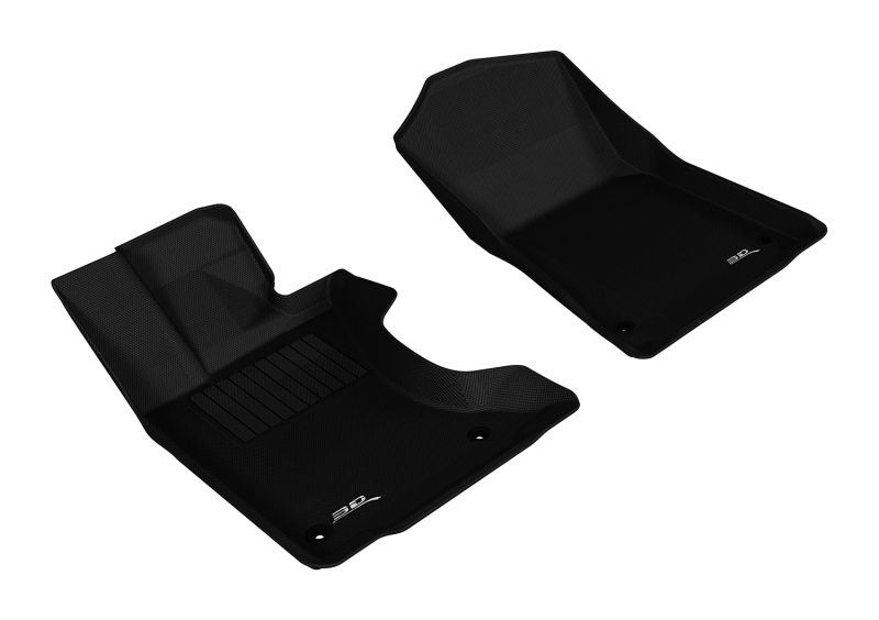 Lexus GS Hybrid Floor Mats - Front - 3D MAXpider - Kagu - Black - `13-`19 Lexus GS Hybrid Floor Mats - Front - 3D MAXpider - Kagu - Black - `13-`19